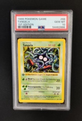 PSA 10 GEM MINT Tangela 66/102 1st Ed Shadowless Base Set Pokemon Graded Card